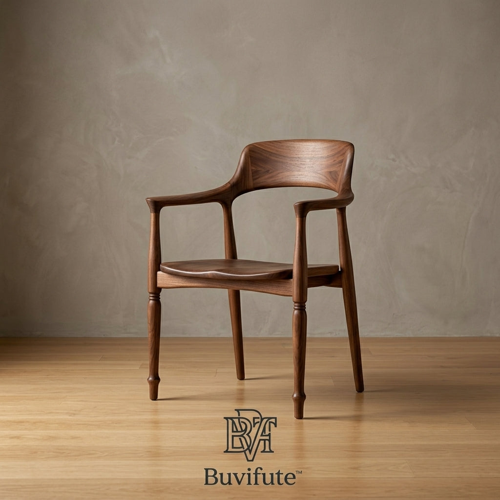 Buvifute™ Nordic Walnut Accent Chair